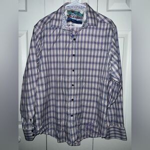 Robert Graham shirt purple size L for Men's